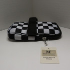 Modern Expressions Water Bottle Pouch - Checkered Black and White with Handle — photo 1