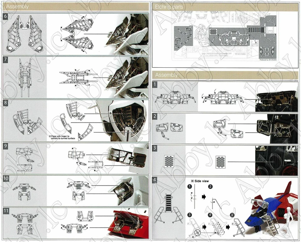 for PG 1/60 RX-78-2 2.0 Unleashed PGU Detail up Add-on Parts Photo-Etched Sheet - Image 4 of 4