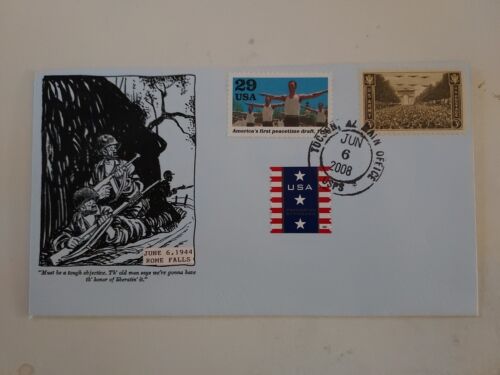  US Army in World War II Hand Colored Cover , Limited , Rome Falls  - Afbeelding 1 van 2