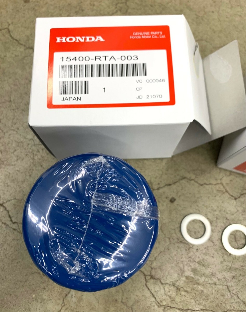Genuine OEM Honda Oil Filter 3 Pack w/ Washers 15400-RTA-003 Japan