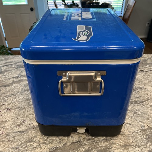 Seattle Seahawks Bud Light Blue Cooler Ice Chest Insulated - Picture 7 of 10