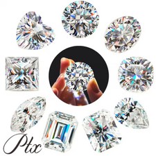 Loose Moissanite Real Gem Stone 0.1-10ct VVS1 D Multi Cut with GRA Certificate