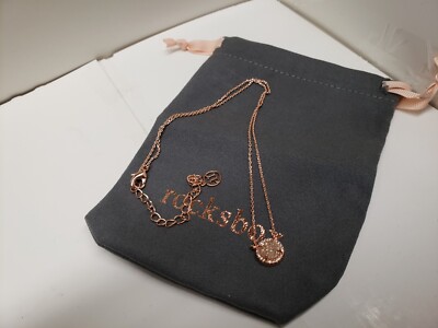 Rocks Box Rose Gold Plated Over Brass Austin Pendant Necklace
