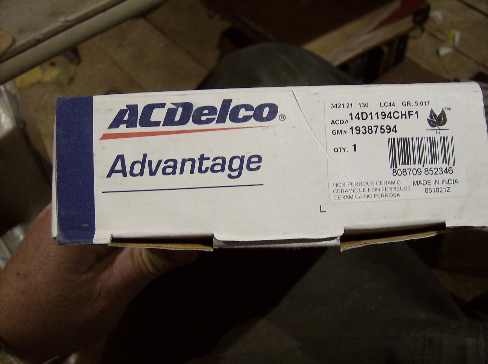 GENUINE GM ACDELCO 19387594 BRAKE PAD SET | eBay