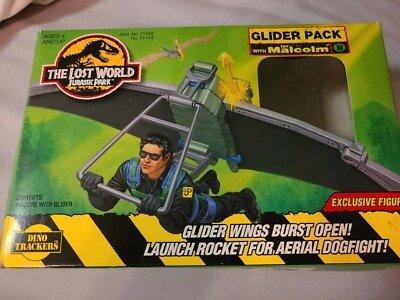Jurassic Park The Lost World Glider Ian Malcom  Kenner 1998 Figure Toy