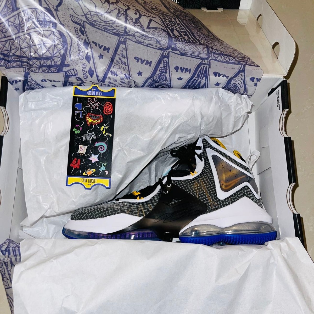 CZ0203-00]NIKE LEBRON XIX 19 BASKETBALL SHOES BLACK / VIOLET