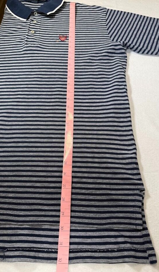 Polo Golf  Ralph Lauren Shirt Mens  XL Blue Stiped Logo Short Sleeve Lightweight thumbnail 10