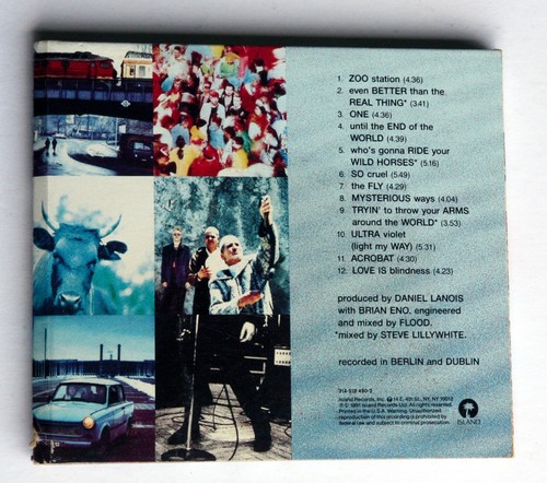 U2 "Achtung Baby" CD 1991 Island Records 314-510-490-2 - Picture 2 of 9