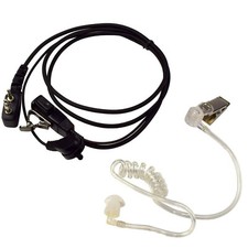 Auricolare tubo acustico 2 pin vivavoce cuffia microfono PTT per Yaesu FT FTH serie