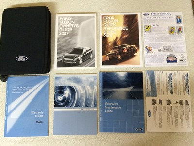 2007 Ford Fusion Owner's Owners Manual User Guide Books Literature (8 pieces) | eBay
