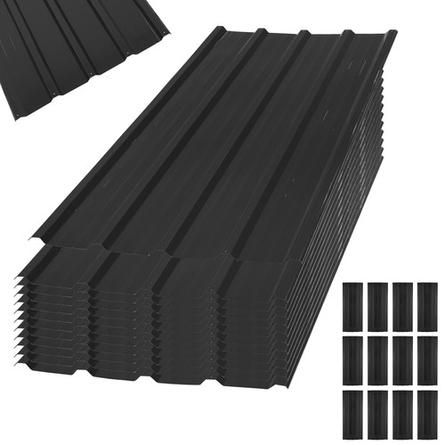 12x Profilblech Trapezblech Blech Metall Dachblech Dach Platten Stahlblech Set - Afbeelding 23 van 33