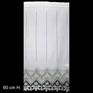Scheibengardine Panneaux Hakelgardine 50 Cm Breit 60 Cm Hoch Creme Ebay