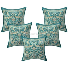 Bohemian Brocade Cushion Covers 30x30 cm Indian Pillowcase Elephant Set Of 5