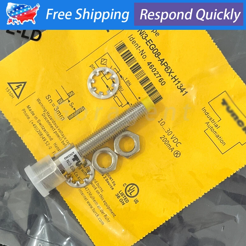 10-30VDC Proximity Switch Sensor For TURCK Ni3-EG08-AP6X-H1341 Ni3EG08AP6XH1341 - Image 3 of 4