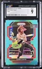 SAMI ZAYN 2022 Prizm WWE #181 TEAL Prizm /49 + COUPONS + FREE SHIPPING!