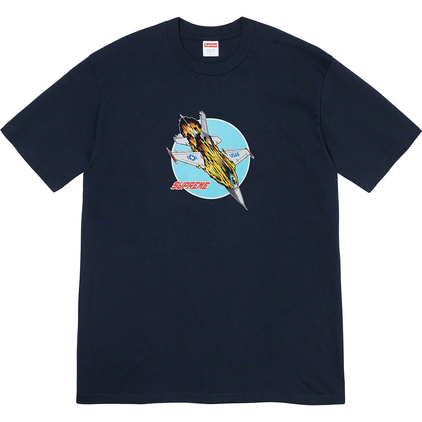 Tee shirt Supreme JET taille SMALL S en bleu marine AW20 semaine 1 (pas noir ni top gun) 