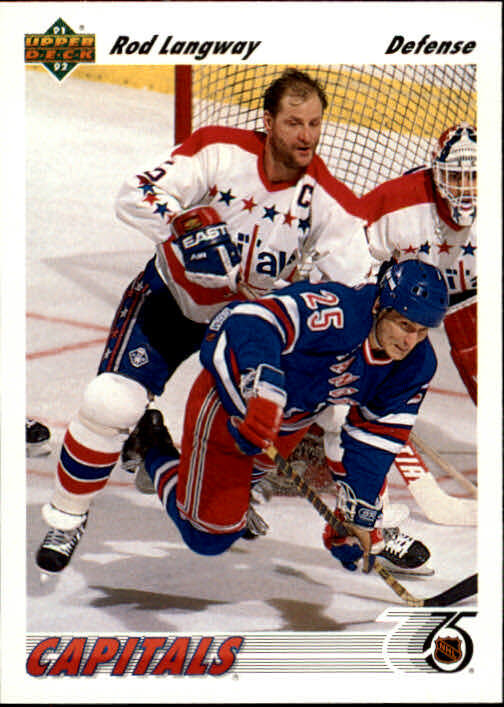 199192 Upper Deck Capitals Hockey Card 314 Rod Langway eBay