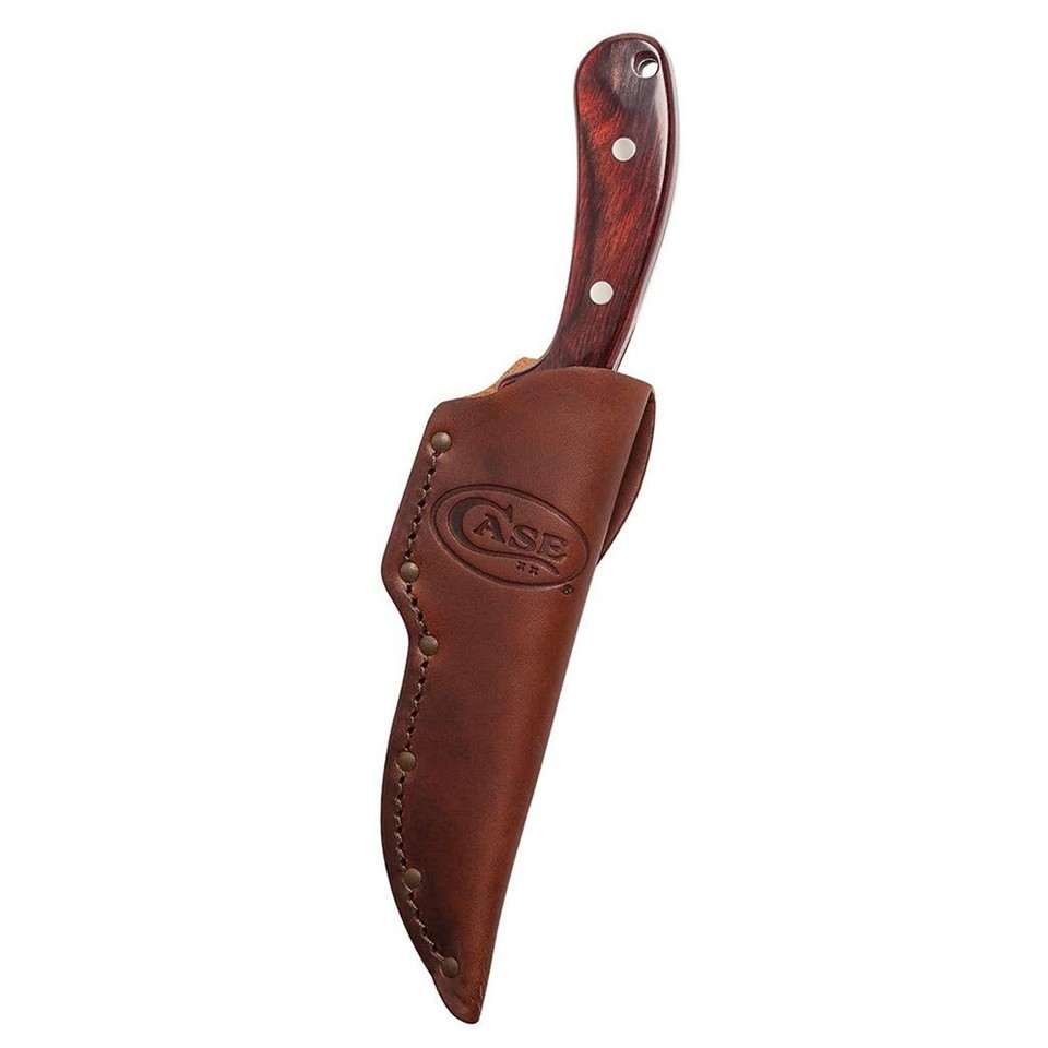 CASE XX Ridgeback Hunter Rosewood Knife with Leather Sheath (00398) eBay