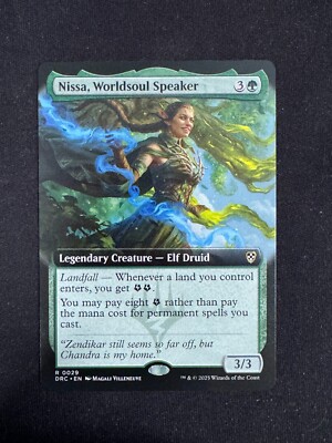 Nissa, Worldsoul Speaker EXTENDED - Aetherdrift Commander (Magic the Gathering)