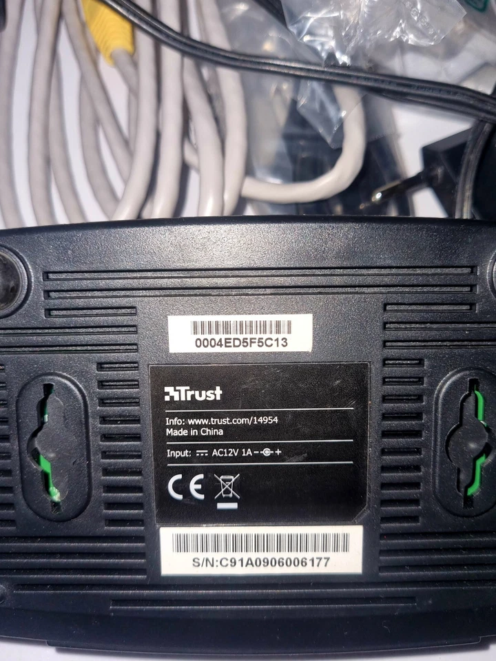 Trust Modem Router ADSL2+24Mbps, PPPoE, completo alimentatore e cavi #Back2eBay - Immagine 2 di 3
