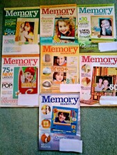 Lot of 7 Memory Makers Scrapbooking Magazines - Jan-July 2007