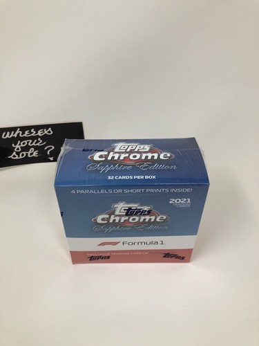 2021 Topps Chrome Sapphire Edition Formula 1 One F1 Racing Card Sealed Hobby Box - Picture 8 of 9