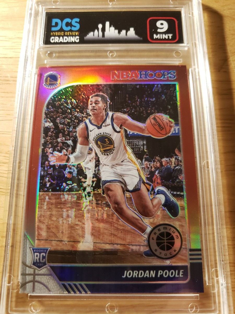 2019 Jordan Poole NBA Hoops premium stock Red Rookie DCS