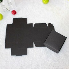 100x Black Paper Favour Boxes Tags Wedding Favour Cookie Bomboniere Candy Boxes