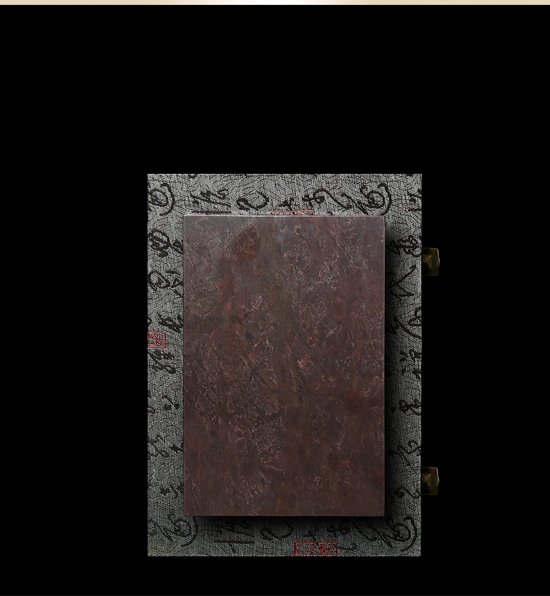 Tinta China Huizhou de 8" piedra original natural tallada a mano piedra tinta dragón Foto 4 de 4