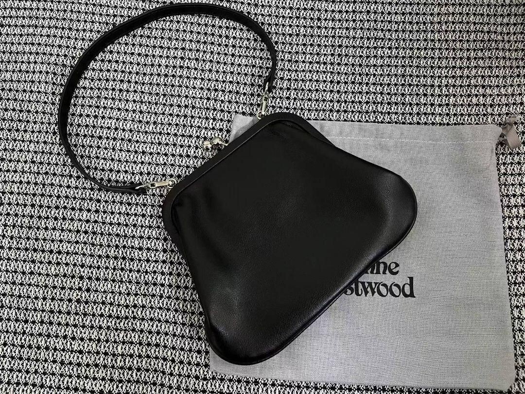 クラッチバッグ Vivienne Westwood ORB logo 52030003 S000D H407 clutch bag Vivienne Westwood Shoulder Bag Clasp Clutch Bag Black Big