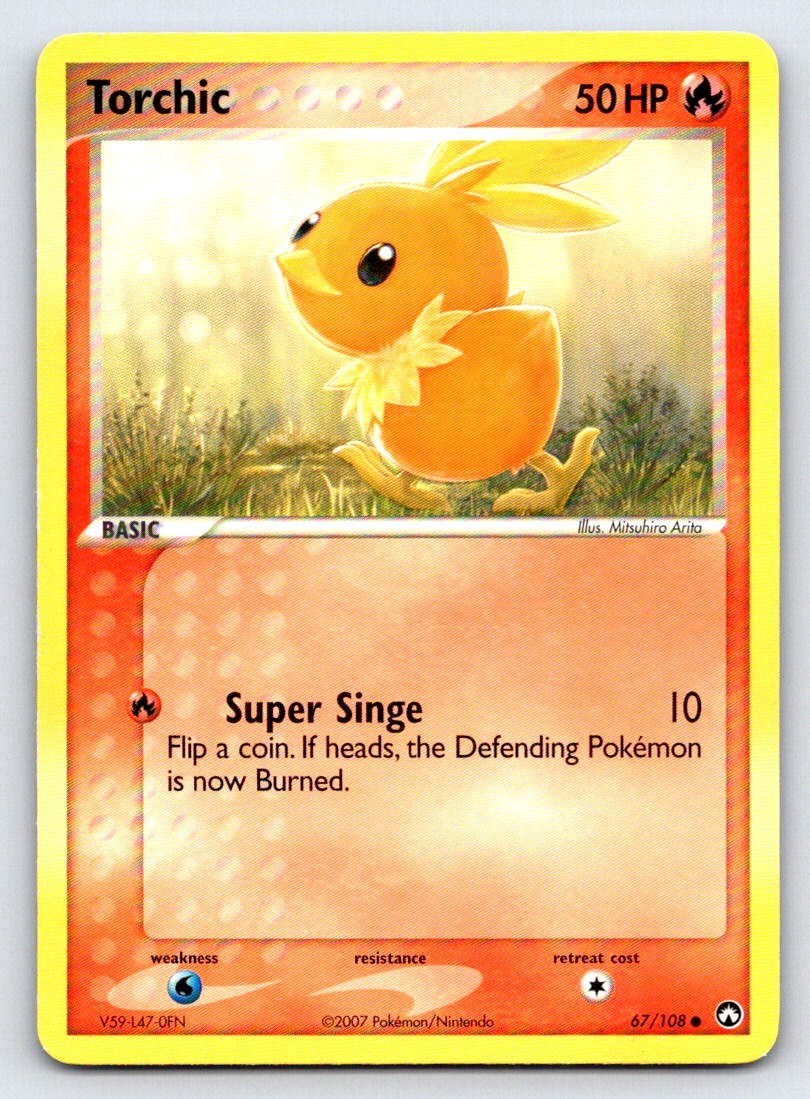 Torchic 67/108 Common Power Keepers Pokemon Lightly Played