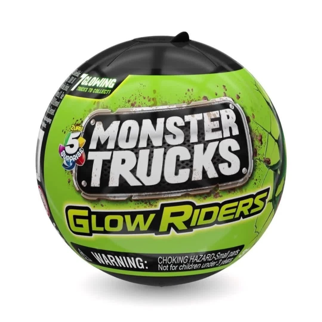 Zuru 5 Surprise Monster Trucks Glow Riders Kids Childrens Blind Ball Supplied X2 - Image 2