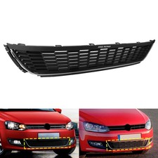 Vorderen Mitte Stoßstange Kühlergrill mit Chromleiste Für VW Polo 6R 2009-1014