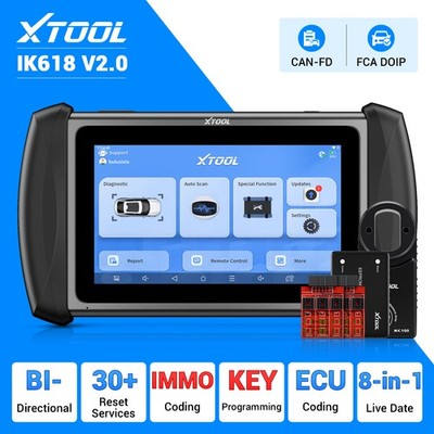 XTOOL IK618 Bidirektionales Diagnosegerät ECU-Codierung Schlüsselprogrammierer