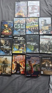 14 PC CD Roms Games Bundle in Alone in the dark Dragon Aged Splinter cell