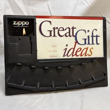 New Vintage Zippo Lighter Counter Top Plastic Store Display For 8 Zippos Unused