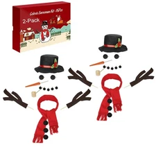 16Pcs Snowman Decorating Kit, Snowman Making Kit Snow Toys for Winter Outdoor...