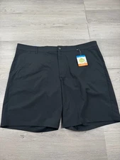 Columbia Shorts Mens 44 Black 9" Inseam Sage Peak Chino Omni-Shield Outdoors