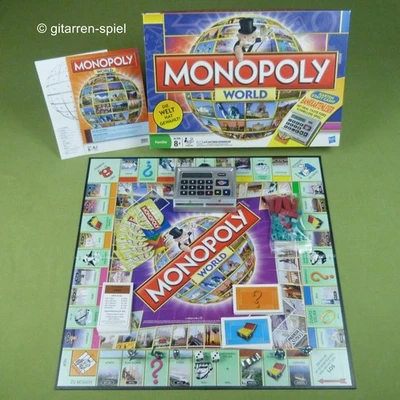 Monopoly World - Komplett 1A Top! mit Bankkartenleser von Parker ©2008 ab 8 J. - Bild 1 von 4