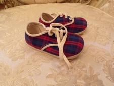 VTG Plaid Baby Shoes "Scotties"
