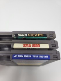 Chris Evert & Ivan Lendl Racket Attack Superspike Vball NES Nintendo Tested