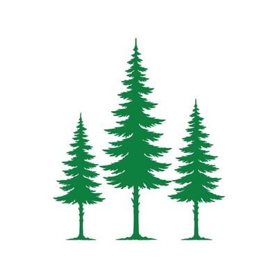Pine Trees Vinyl Decal Woods trees Wilderness Sticker