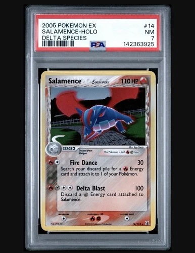 Salamence (Delta Species) 14/113 Delta Species Holo 2005 Pokemon EX PSA 7 NM