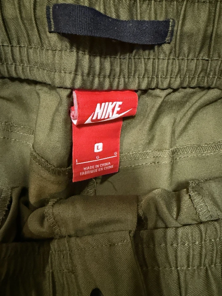 Pantalones de cercanías Nike para hombre ropa deportiva tejidos tecnológicos, verde oliva talla grande Foto 4 de 4