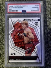 2022 Chronicles UFC Red Prizm #181 Paddy Pimblett RC Rookie #'/199 PSA 9 MINT