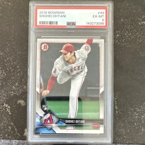 2018 Bowman Shohei Ohtani #49 Rookie PSA 6 Angels Baseball Card