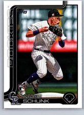 2025 Topps Aaron Schunk Lot of 5 - Rookie #196 Colorado Rockies