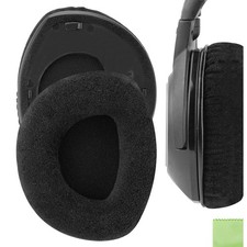 Geekria Velour Ear Pads for Sennheiser RS160, RS170, RS180 Headphones (Black)