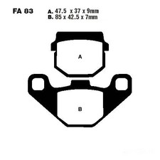 Bremsbelag Bremsbel&auml;ge EBC FA083R vorne f&uuml;r E-Ton EXL 150 ST Yukon Bj. 2003-2013