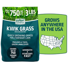 Expert Gardener Kwik Grass Seed Mix, for Sun to Partial Shade, 3 lb.